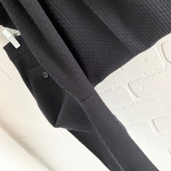 Club Monaco Women Ankle Pants Waffle Cotton Black Tailored Straight leg Sz 6 - Picture 10 of 12